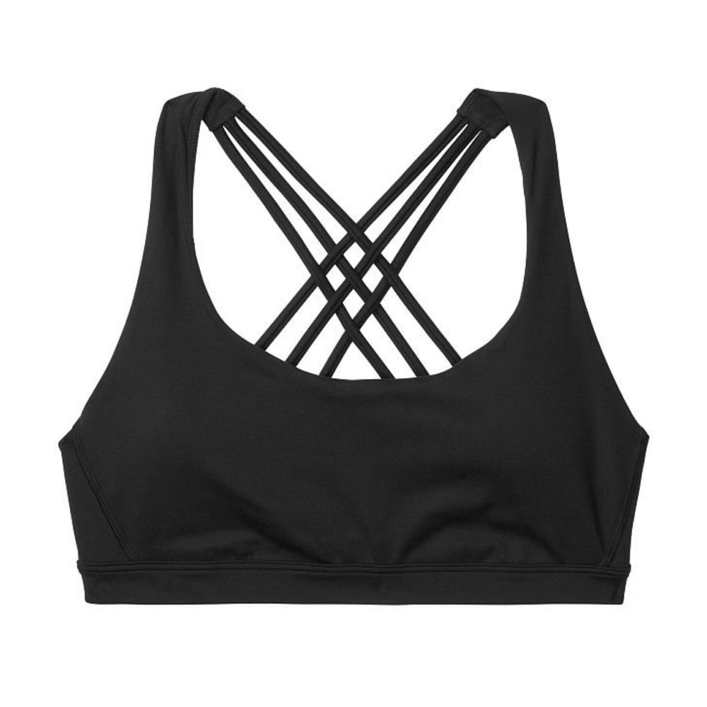 VICTORIA'S SECRET Strappy Back Sport Bra XS Black